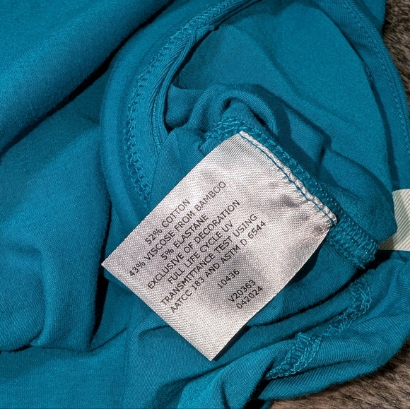Coolibar Lumaleo Zip-Up Hoodie UPF Sun Protection Teal Blue Women's Small - Picture 10 of 11